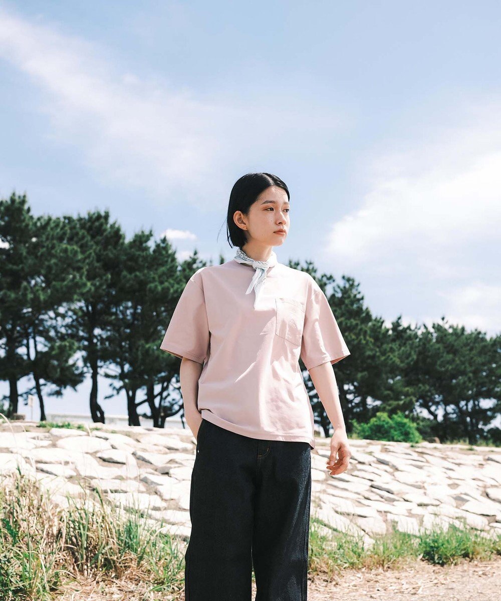 SHARE PARK LADIES 【UVカット・吸水速乾・ストレッチ・軽量 】ロゴポケットTシャツ（S・Mサイズ） 