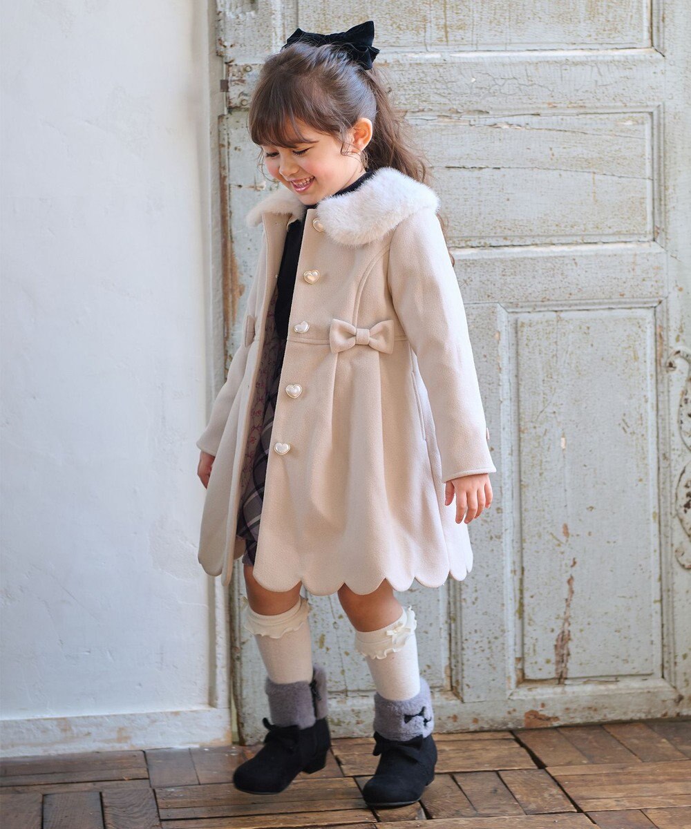 ANY KIDS ウールライクコート 