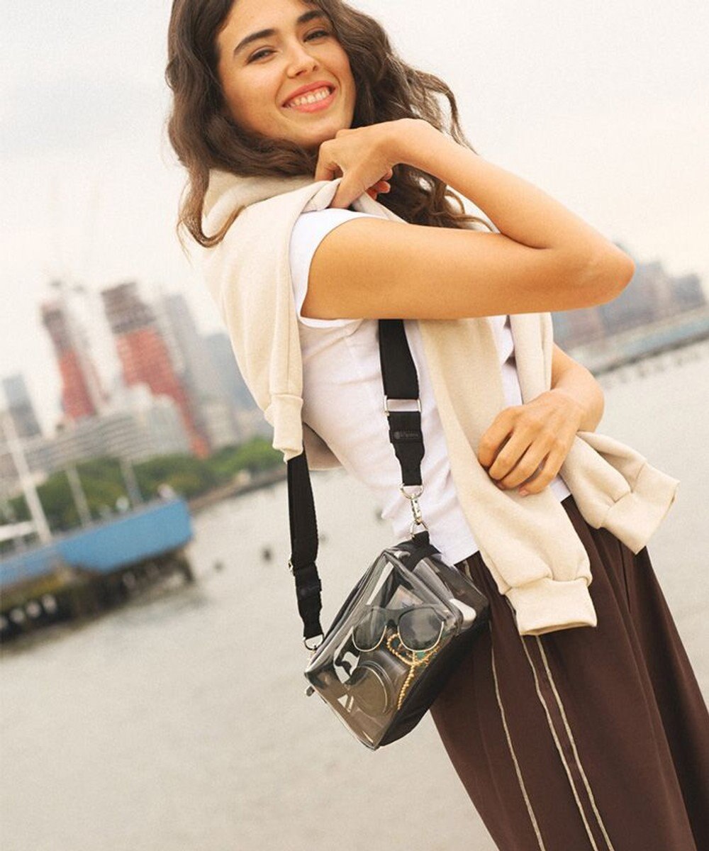 LeSportsac CLEAR E/W PHONE CROSSBDY/クリアオニキス 