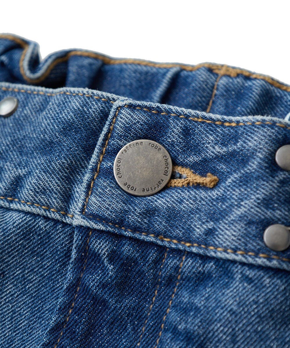 Green Parks タックワイドデニムパンツ 