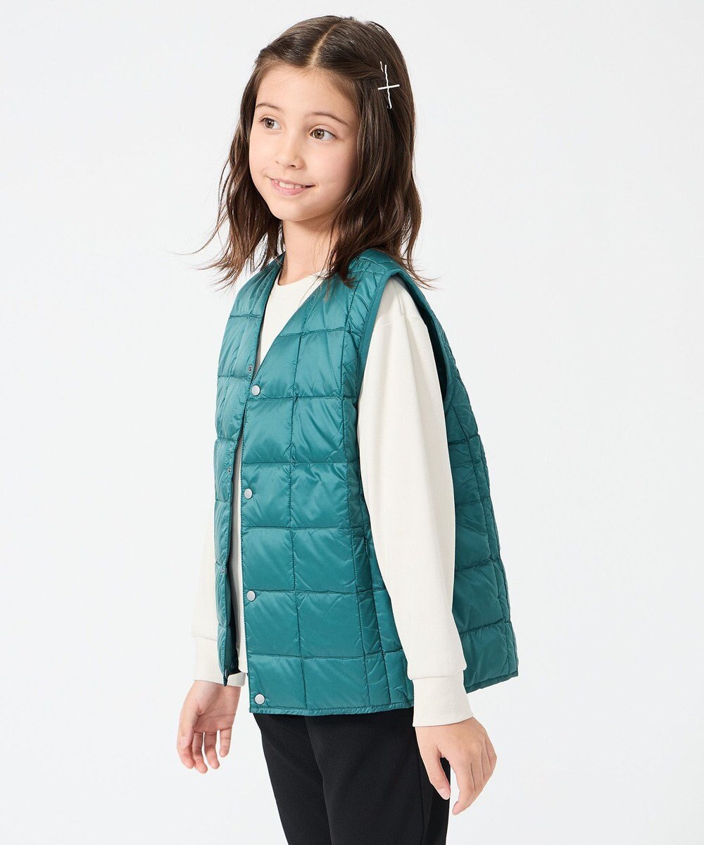 UNFILO 【120-150cm】TAION Vネック ダウンベスト(UNISEX) 