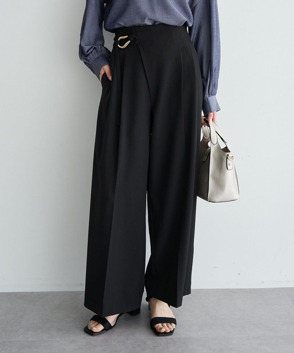 YECCA VECCA メタルベルトワイドパンツ 