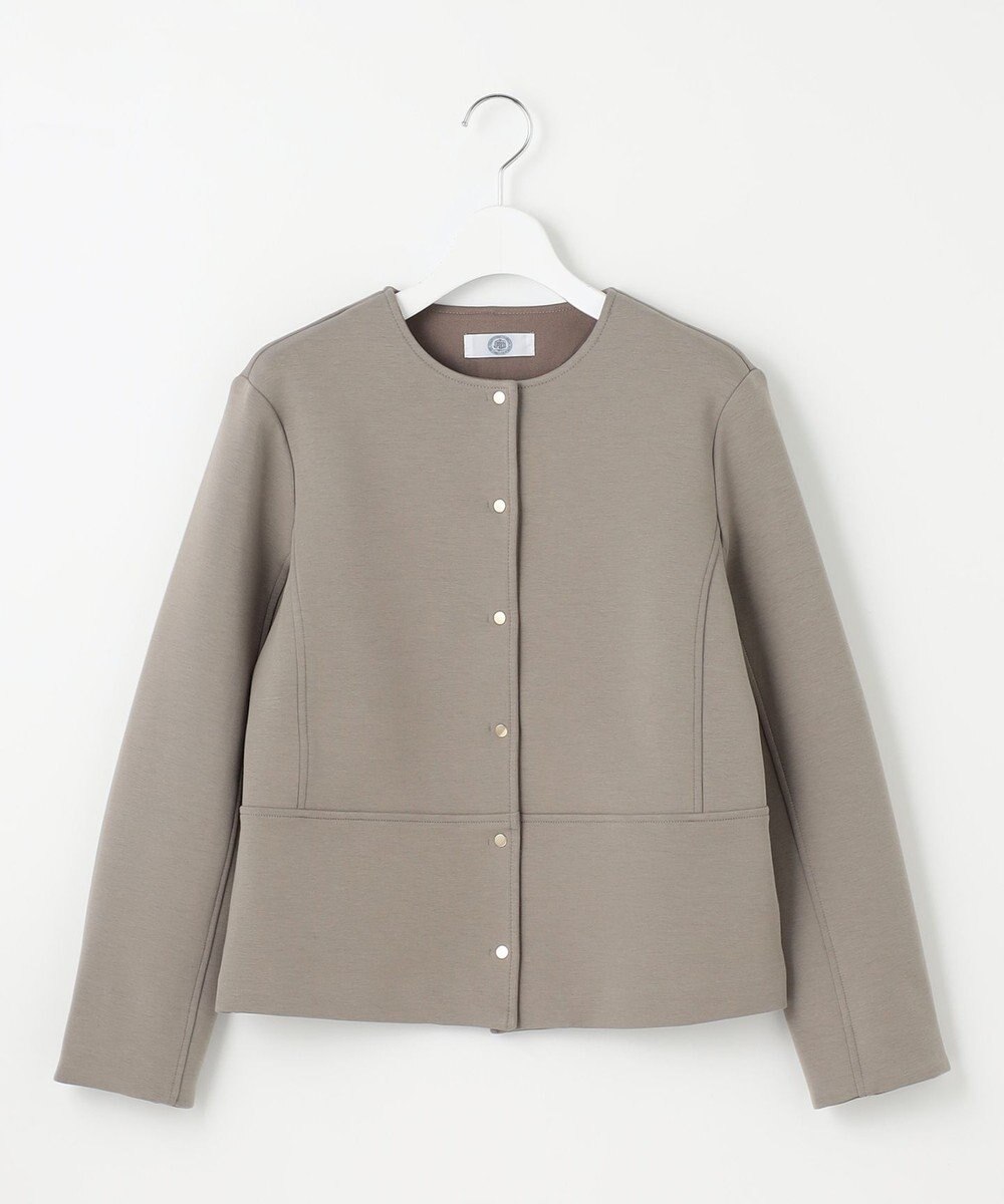 J.PRESS LADIES L 【洗える】ダンボールジャージー ブルゾン 