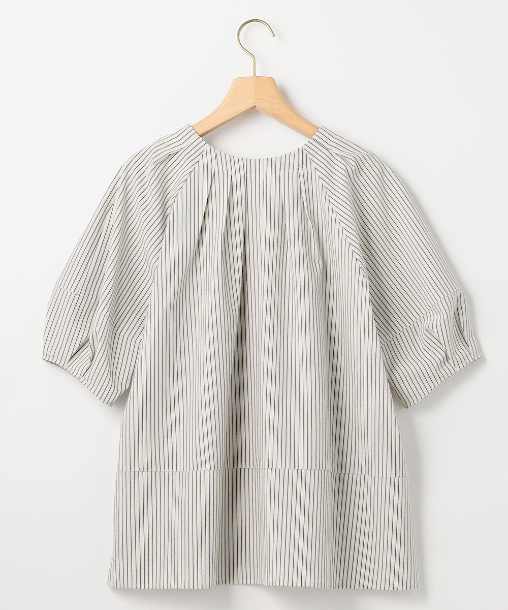 組曲 【先行予約・前後着用可】ソフトサッカーラグランスリーブ ブラウス 