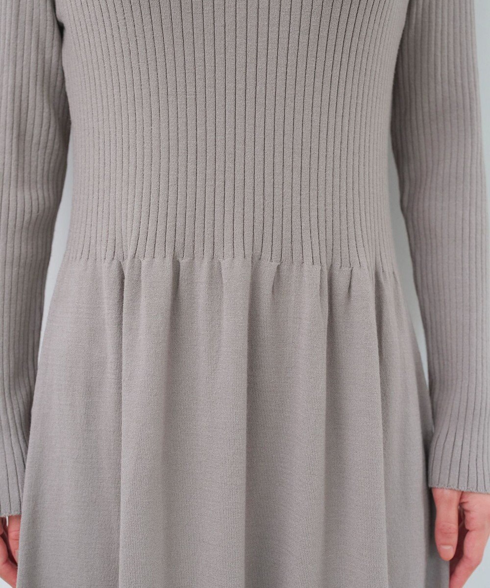 Tiaclasse 【2点セット・洗える】細ケーブルニットトップス＆ニットワンピース 