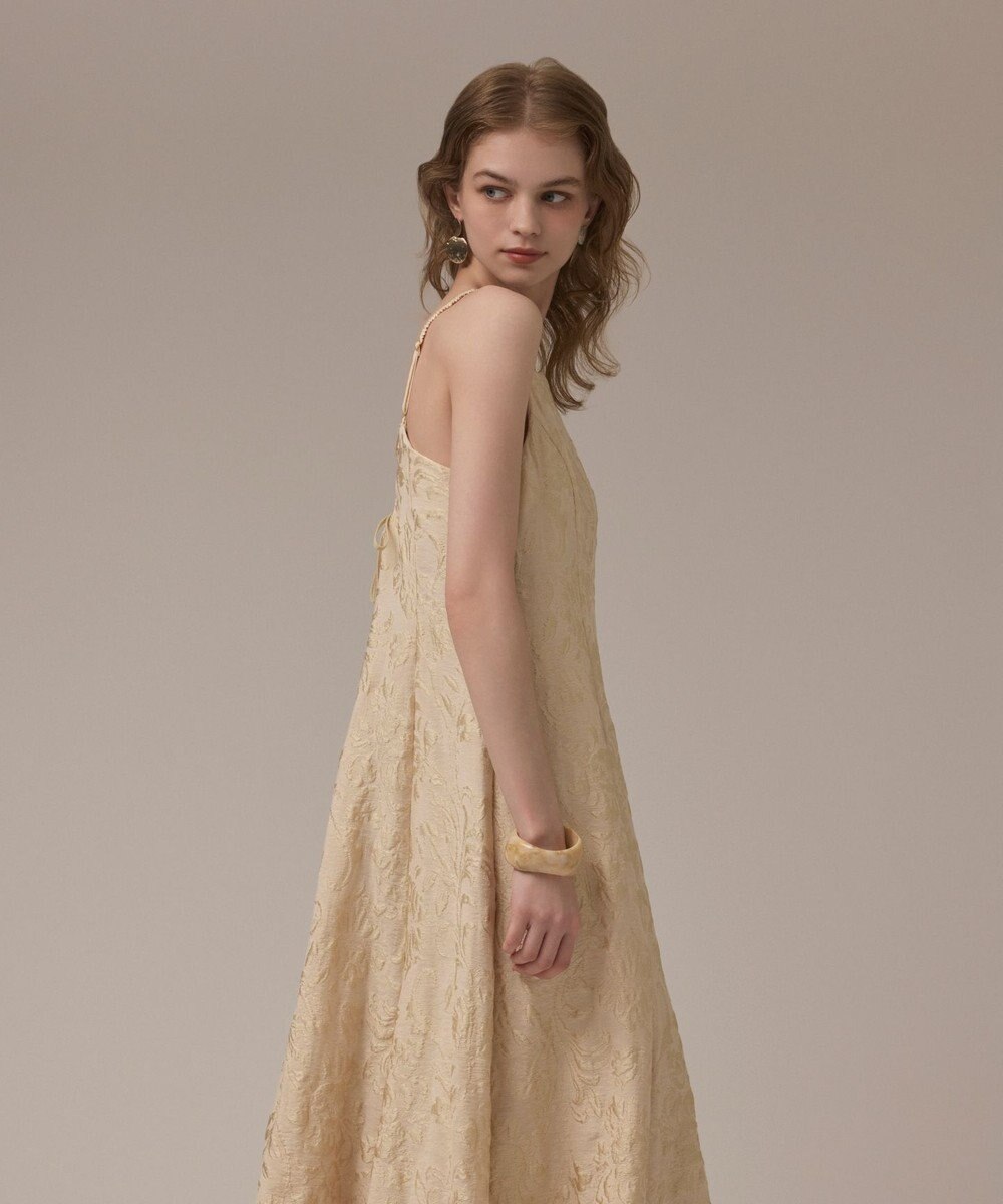 GRACE CONTINENTAL リーフジャガードキャミワンピース 