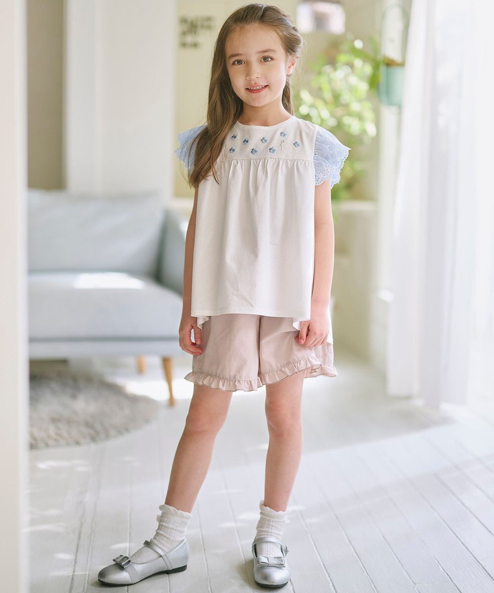 組曲 KIDS 【110-140㎝】 petit fleur エンブロイダリーチュニック 