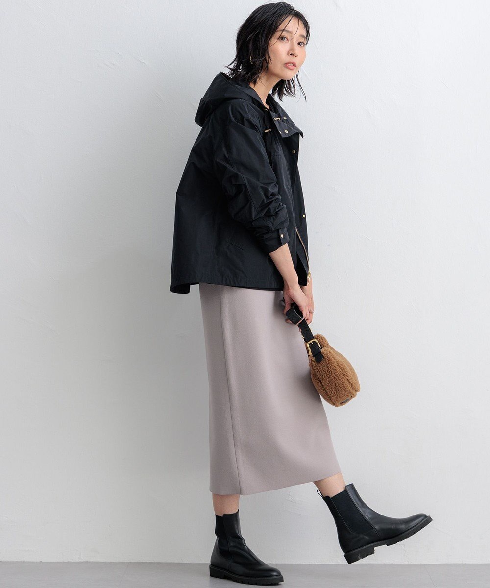 23区 【撥水加工/洗える】ブライトタフタ マウンテンパーカー 