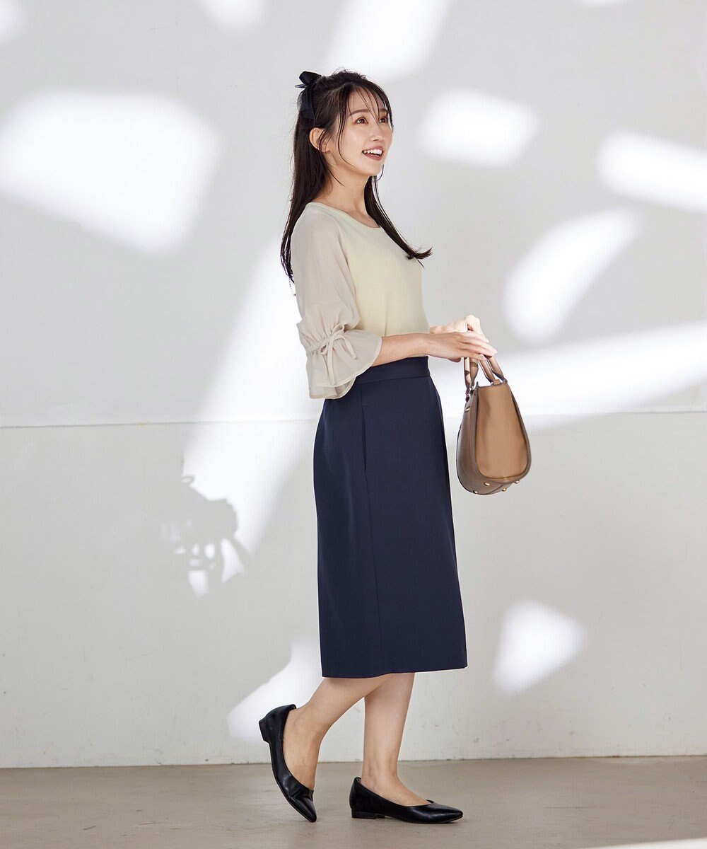 Tiaclasse L 【洗える】キャンディースリーブニットトップス 