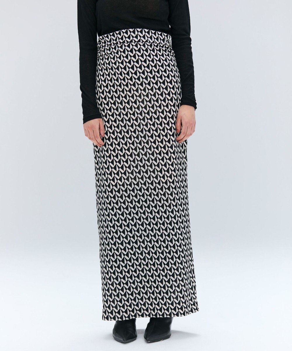 BEIGE， 【洗える】MODESTO / ジャージーストレッチIラインロングスカート 