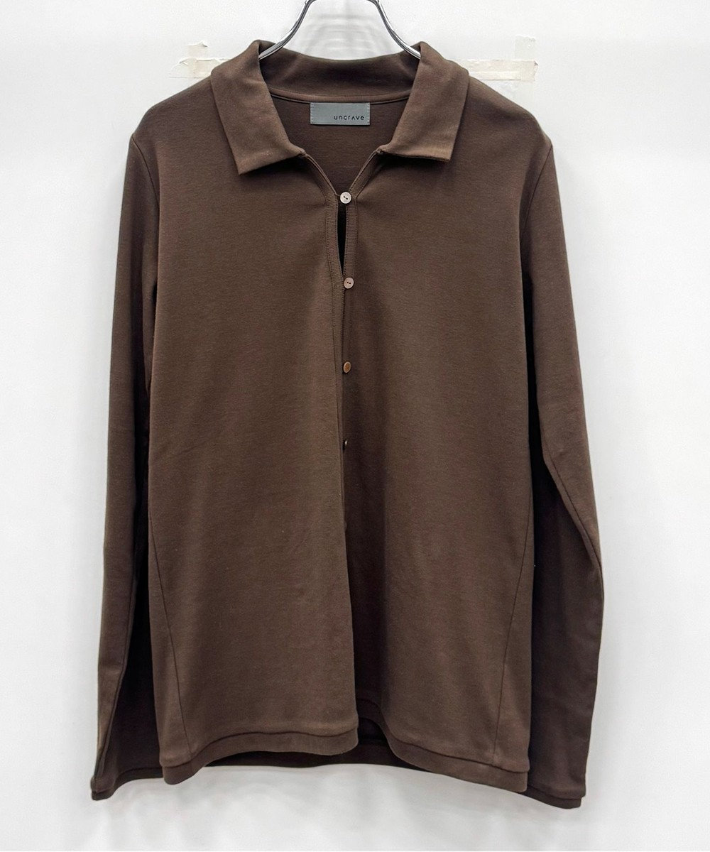 uncrave プレーンジャージー カーディガン 