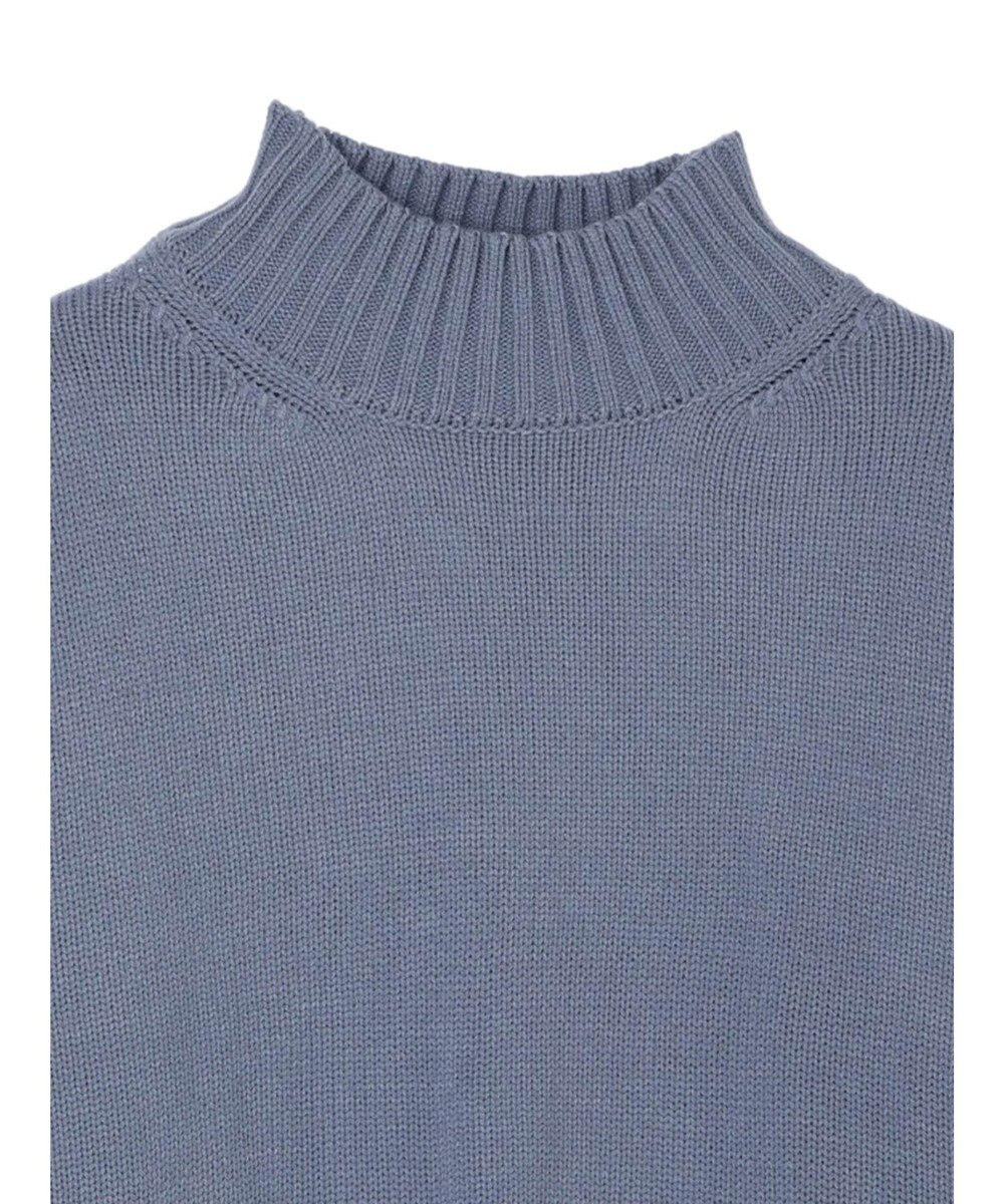 earth music&ecology アンチピリングリブハイネックチュニック 