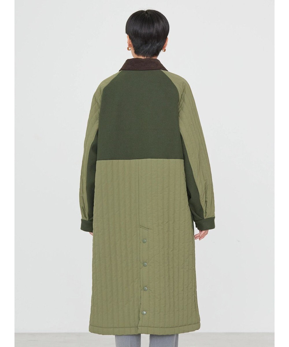 AMERICAN HOLIC キルポカ異素材Ｍｉｘロングコート 