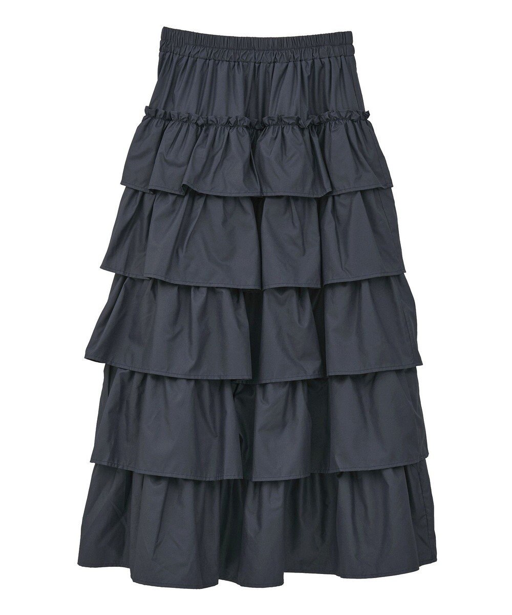 Green Parks ・ＳＵＧＡＲ　ＳＰＯＯＮ　レザーライクティアードスカー 