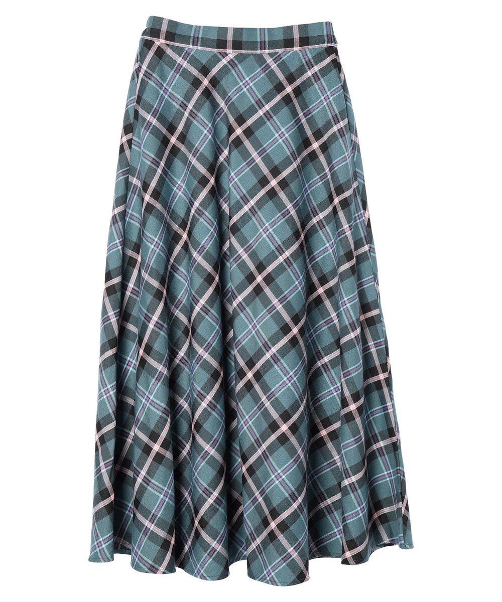 Green Parks ・Ｐｅｔｉｔ　Ｆｌｅｕｒ　バイヤスチェックフレアスカート 