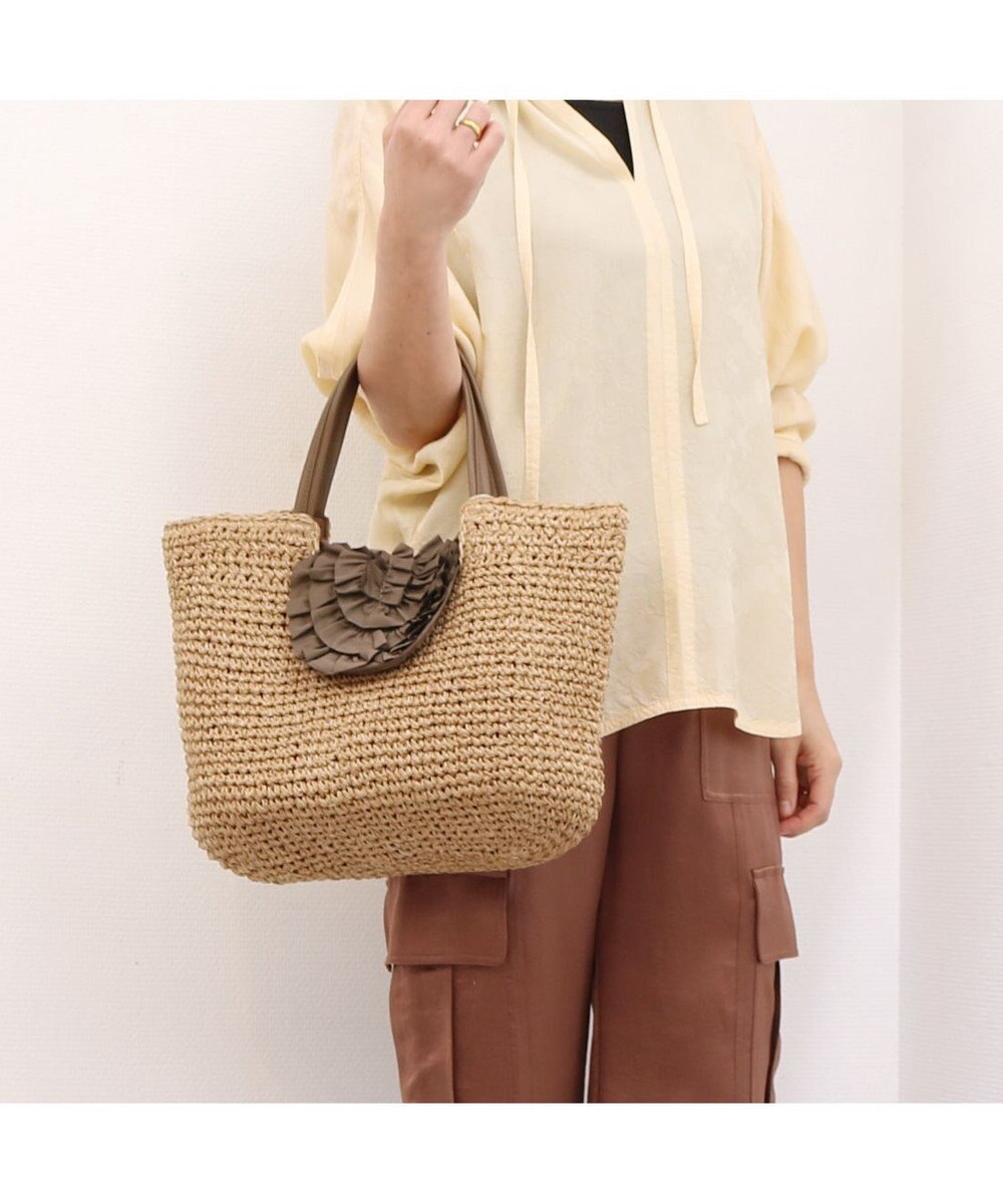 UNBILLION カシュカシュ cachecache / フリルフラップクロッシェトート 