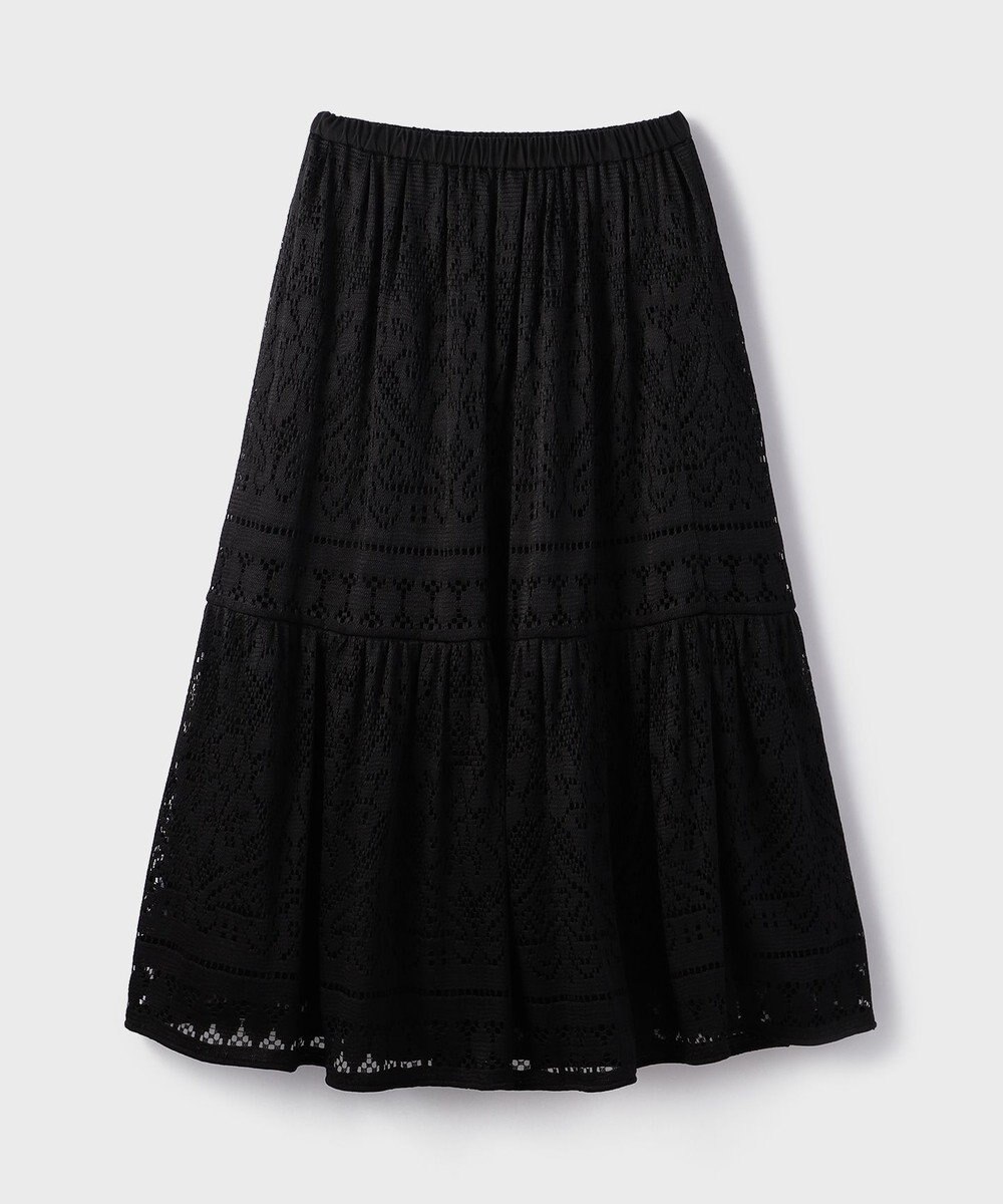 GRACE CONTINENTAL レースティアードスカート 