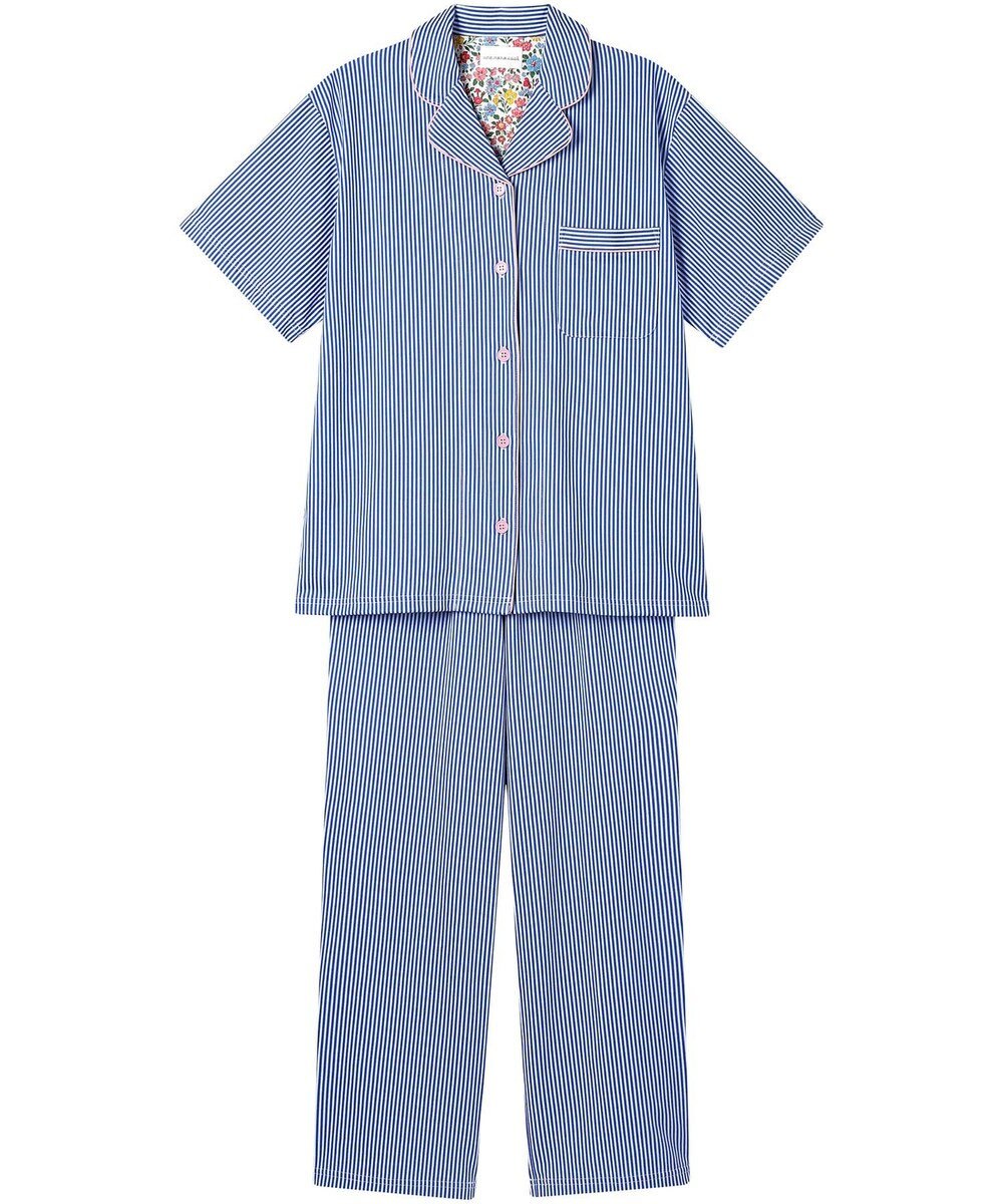 une nana cool 【綿混】ロンドンストライプ半袖パジャマ MADE WITH LIBERTY FABRIC 