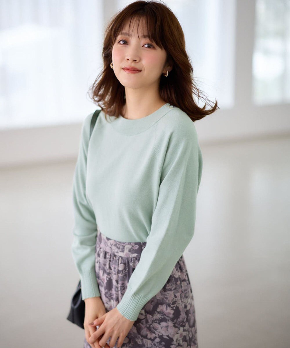 ANY SIS S 【CICA加工】ケーブルリブ ニット 