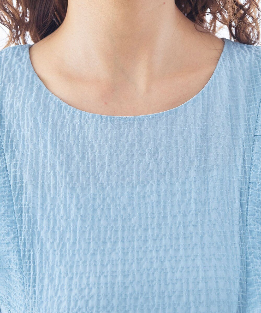 Tiaclasse L 【洗える】シフォンチェック配色フリルワンピース 