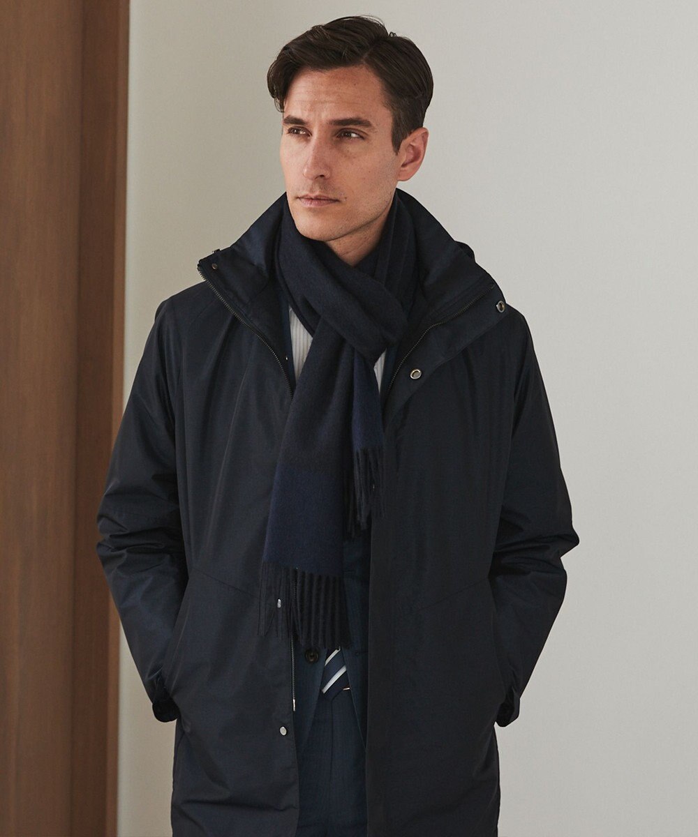 GOTAIRIKU ダウンライナー装着可【仕事で着用可】メランジシャンブレー スプリングブルゾン(25年モデル) 