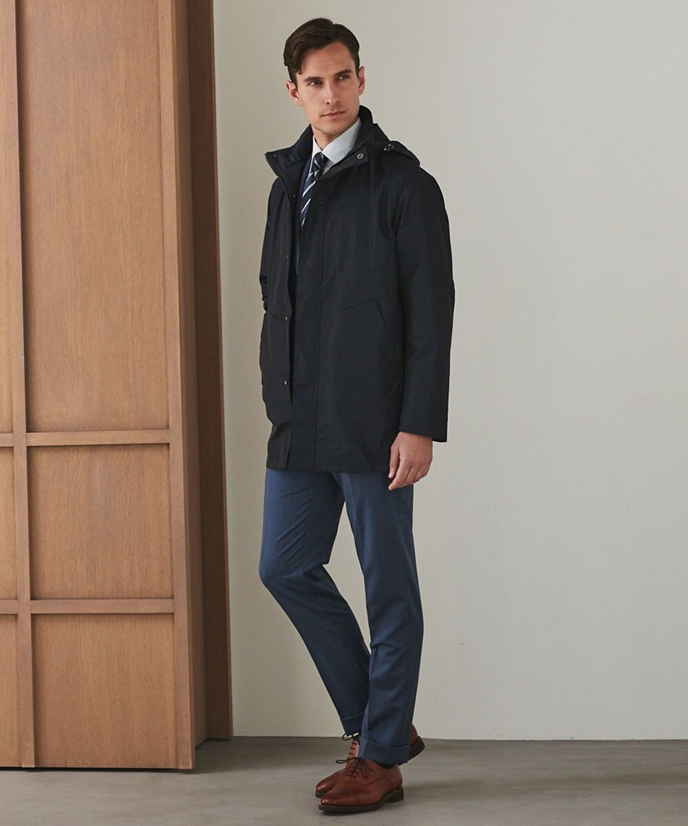 GOTAIRIKU ダウンライナー装着可【仕事で着用可】メランジシャンブレー スプリングブルゾン(25年モデル) 