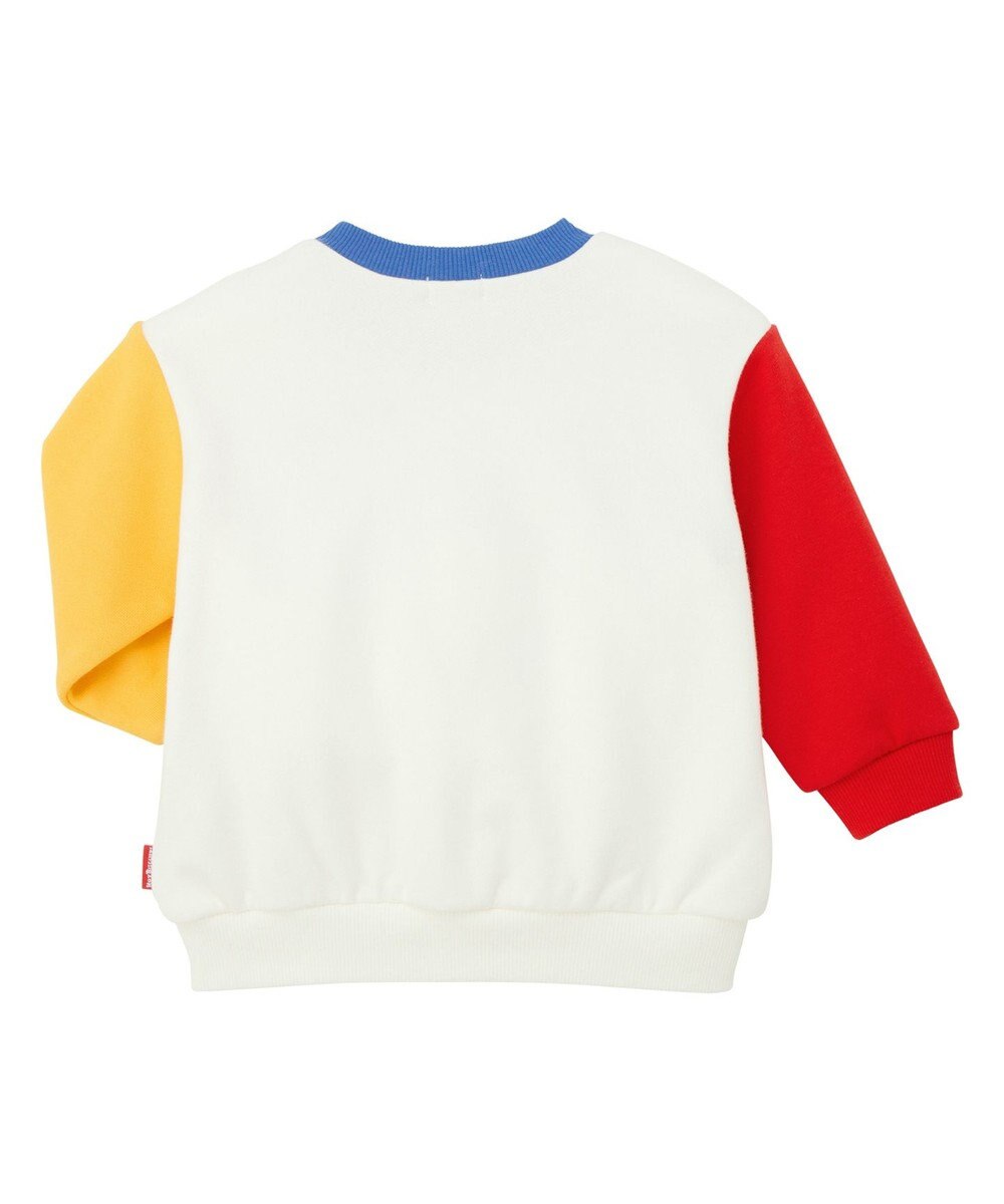 MIKI HOUSE HOT BISCUITS 【80-120cm】ビッグフェイスプリント 裏毛パイル素材 トレーナー 