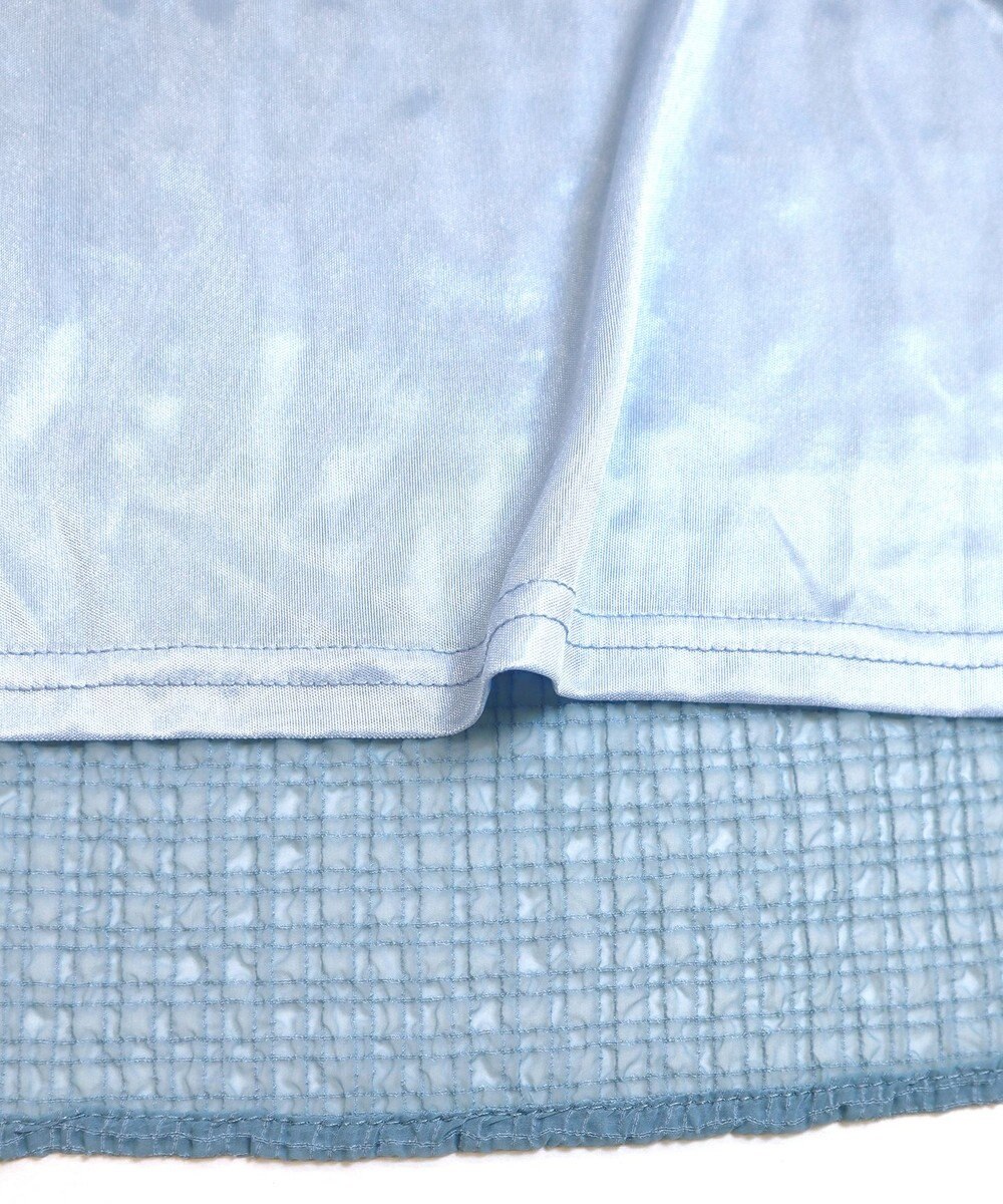 Tiaclasse L 【洗える】シフォンチェック配色フリルワンピース 