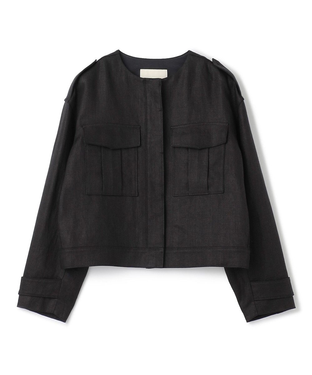 uncrave ヘリンボーン リネン ブルゾン（uncrave WHITE） 