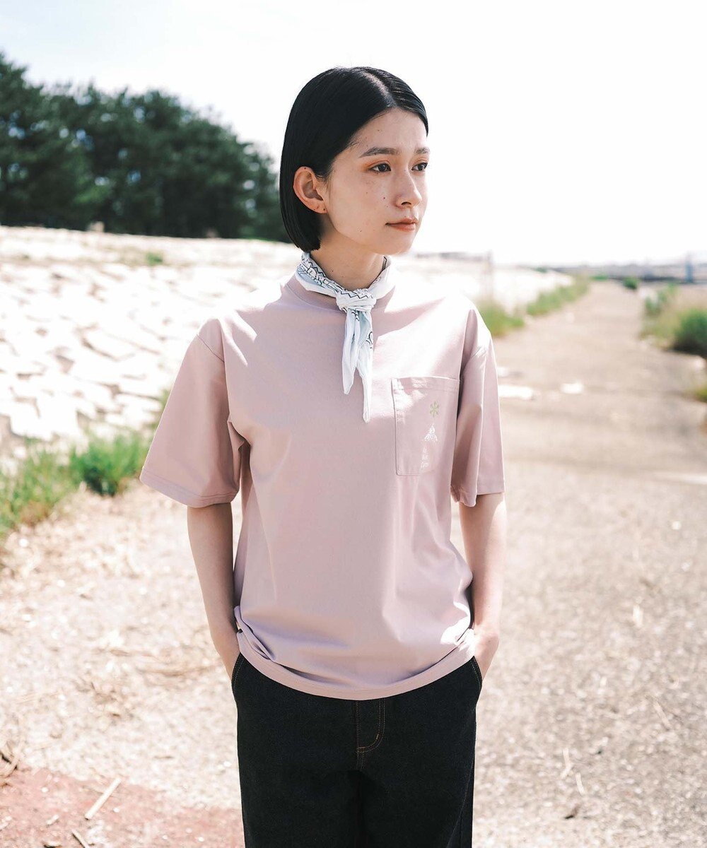 SHARE PARK LADIES 【UVカット・吸水速乾・ストレッチ・軽量 】ロゴポケットTシャツ（S・Mサイズ） 