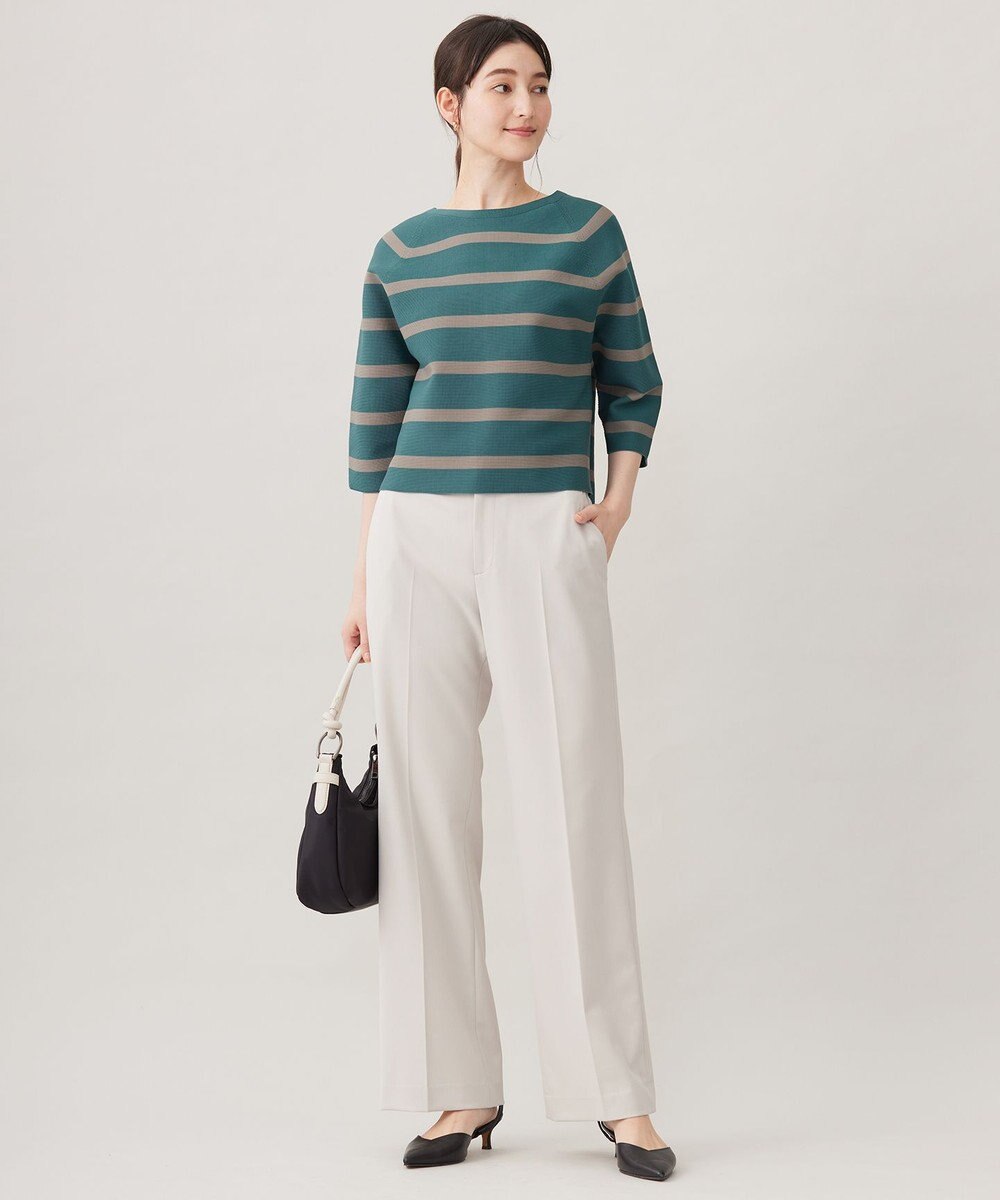 自由区 L 【WEB限定カラーあり・撥水加工・洗える】TRギャバストレート パンツ 