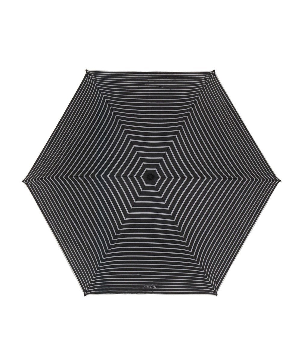 MOONBAT 【大きめ】マッキントッシュ フィロソフィー 晴雨兼用日傘 折りたたみ傘 ボーダー／遮光 遮熱 UV 