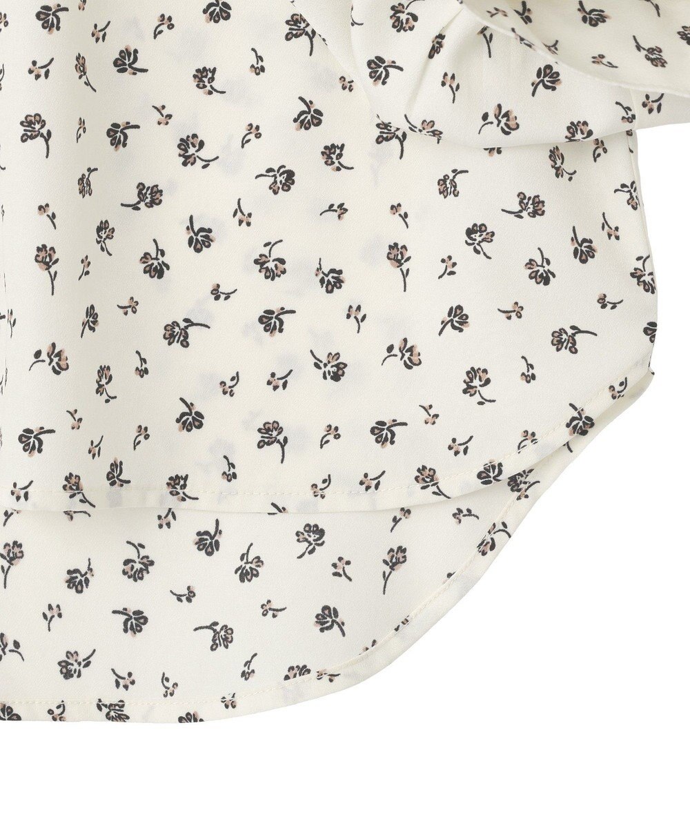 YECCA VECCA 2wayボリューム袖花柄ブラウス 