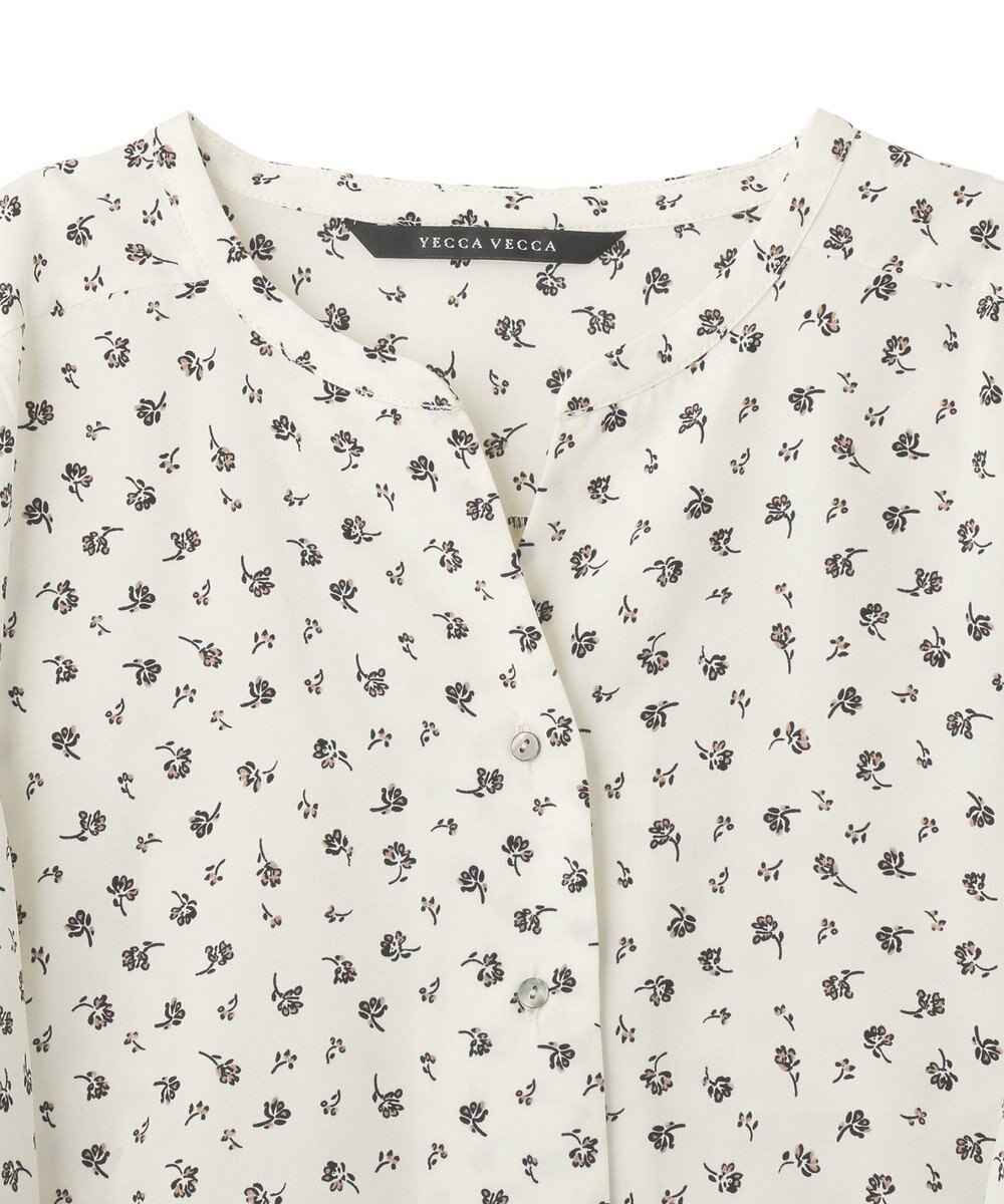 YECCA VECCA 2wayボリューム袖花柄ブラウス 