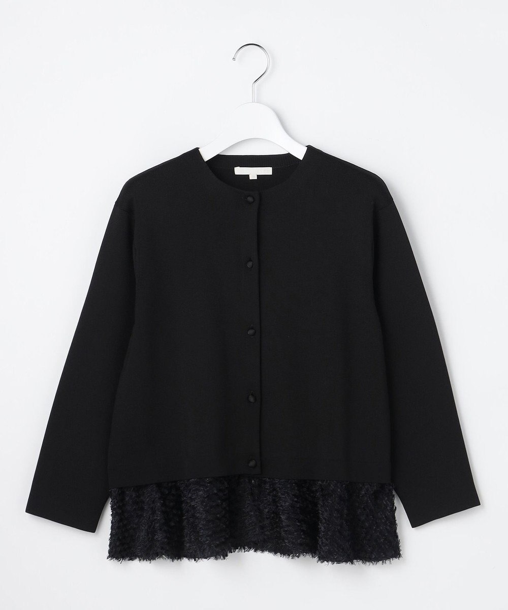 自由区 S 【SHIHOさん着用】ジャカードコンビ カーディガン 