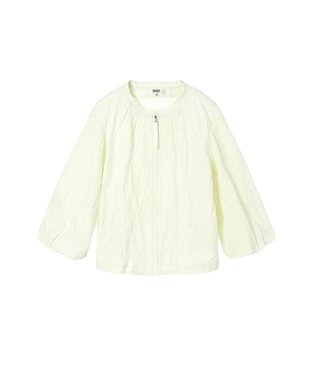 DAKS フラワーモチーフジャガードブラウス 