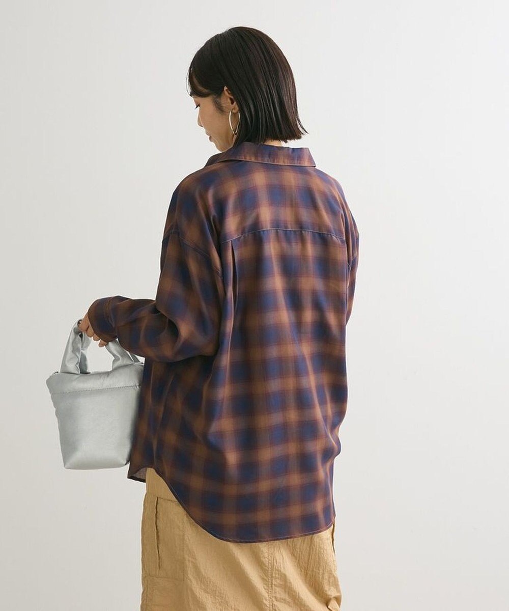 Green Parks オンブレーチェックライトシャツ 