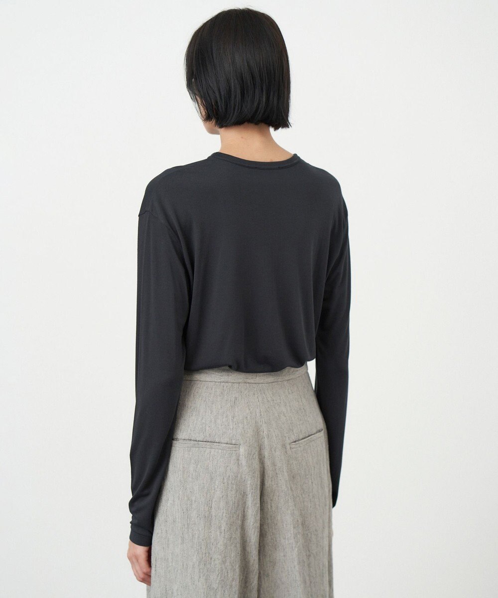 ATON MODAL SILK JERSEY | クルーネックプルオーバー 