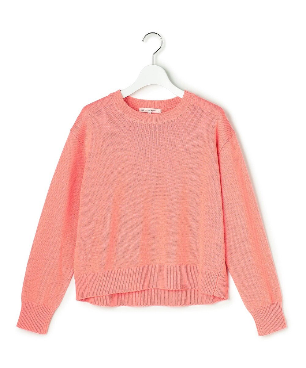 23区 【先行予約】コットンギマ クルーネック ニット 