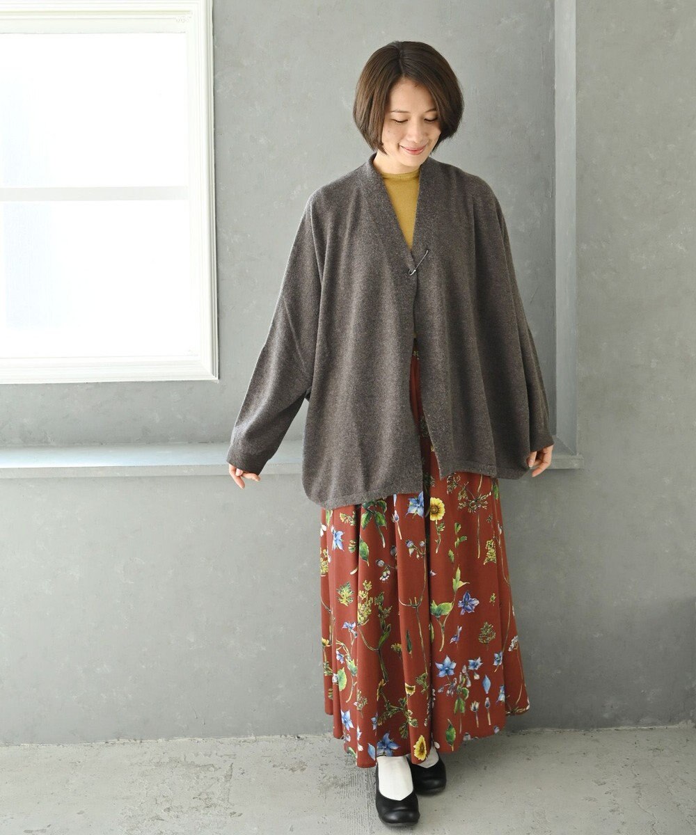 muuc 〈希少な素材〉〈高級15.5マイクロン長極細メリノウール100%〉〈ユニセックス〉ウルグアイウールのジャケットカーディガン 