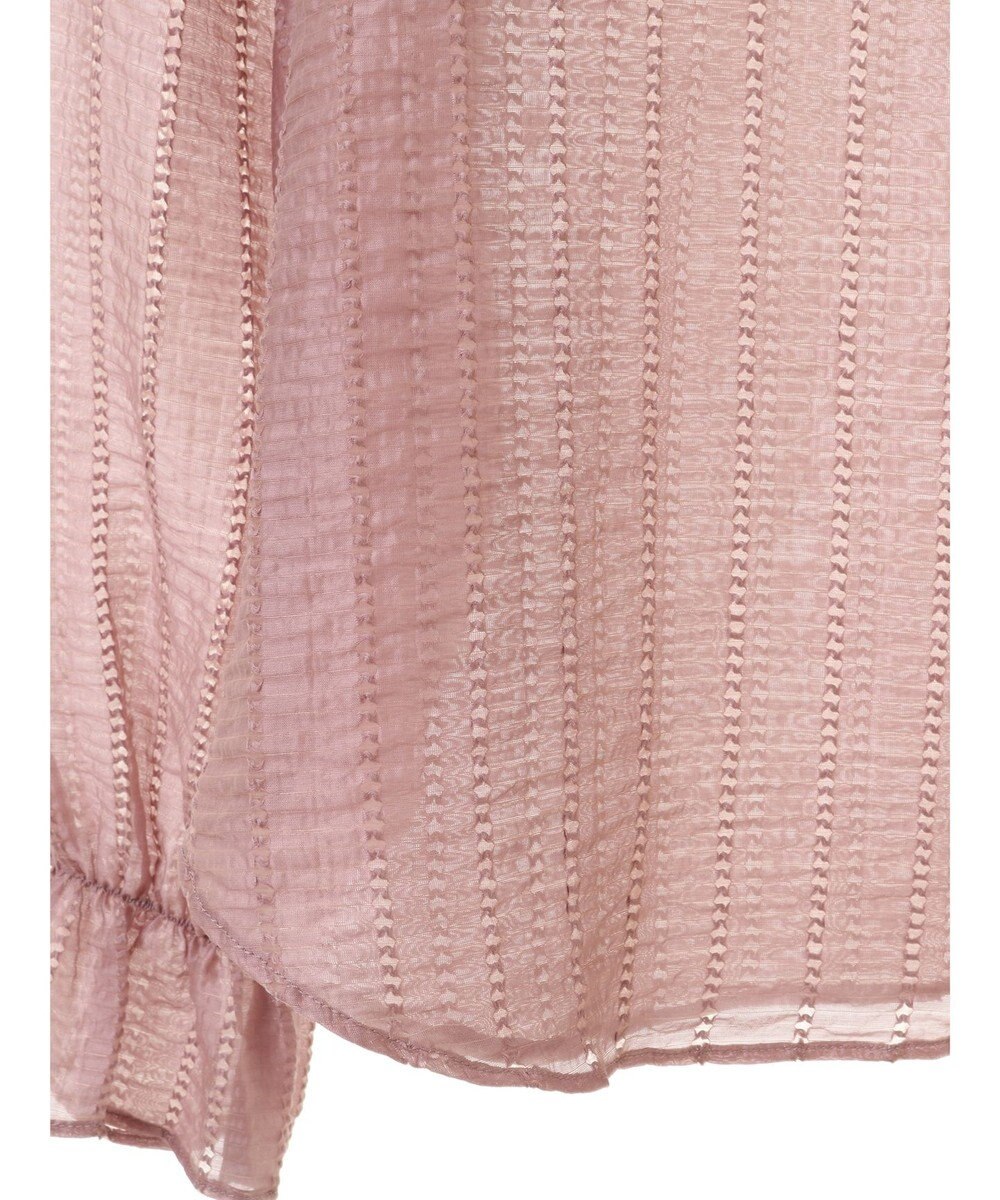 earth music&ecology キャンディースリーブシアーブラウス 