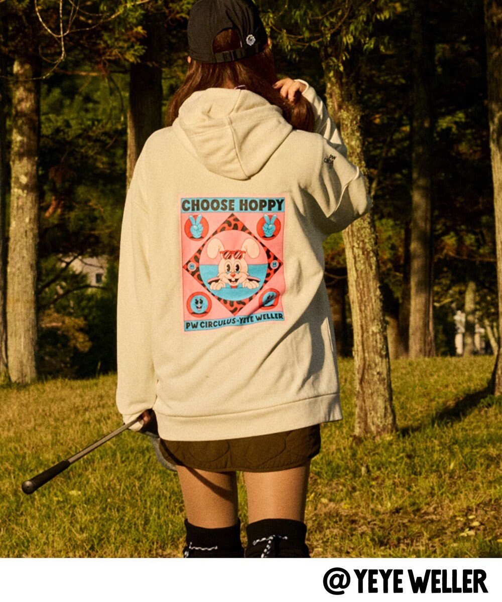 PW CIRCULUS 【UNISEX】【コラボアイテム】Yeyeコラボ フーディ ゴルフ 