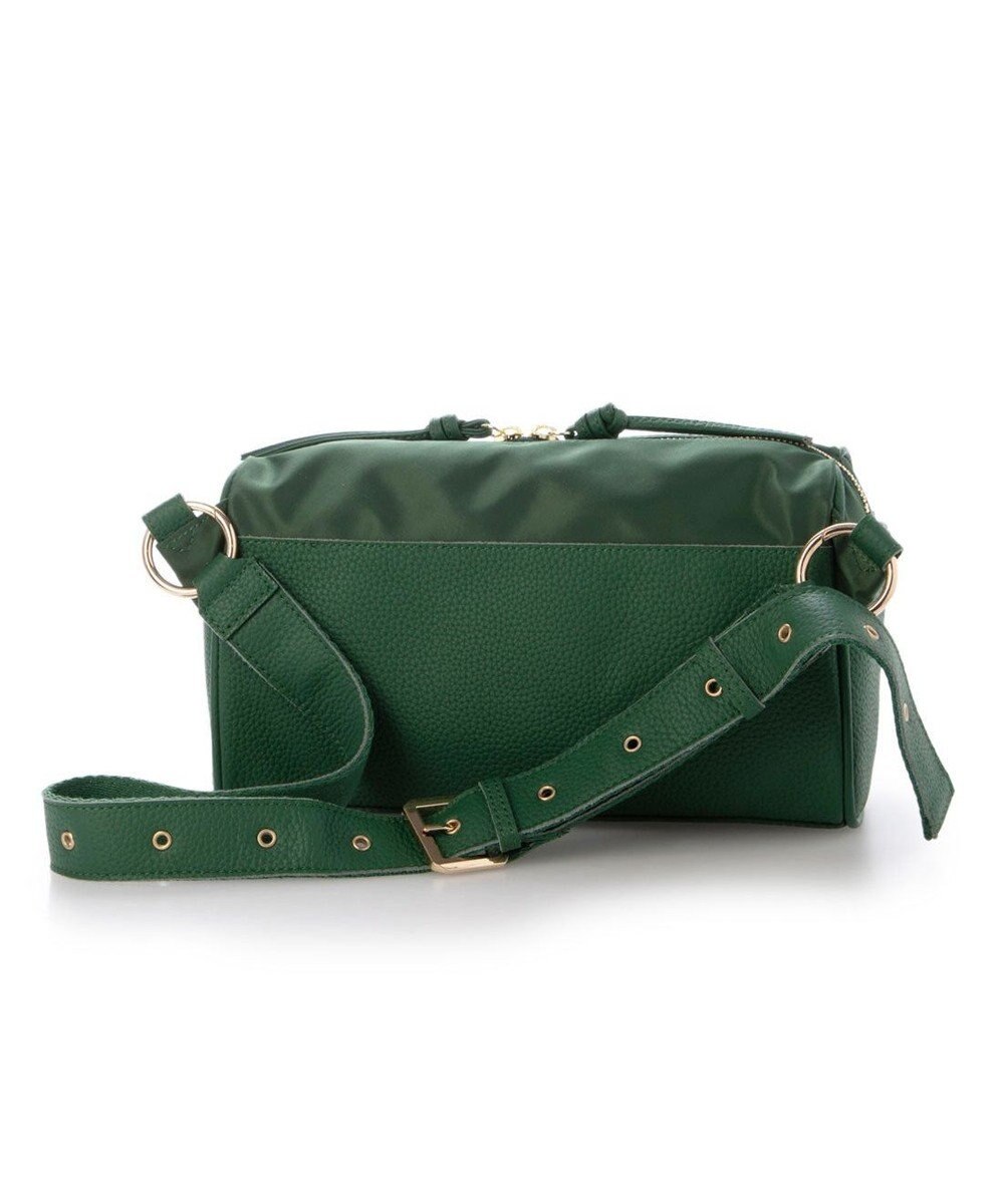 UNBILLION ペルケ perche / 牛革×ナイロンチェンジベルトキーチャームショルダー 