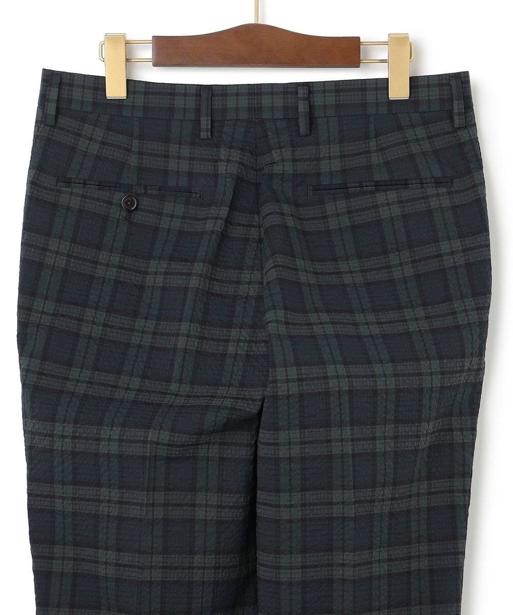 J.PRESS MEN クールマックスサッカー ステムテーパードパンツ 