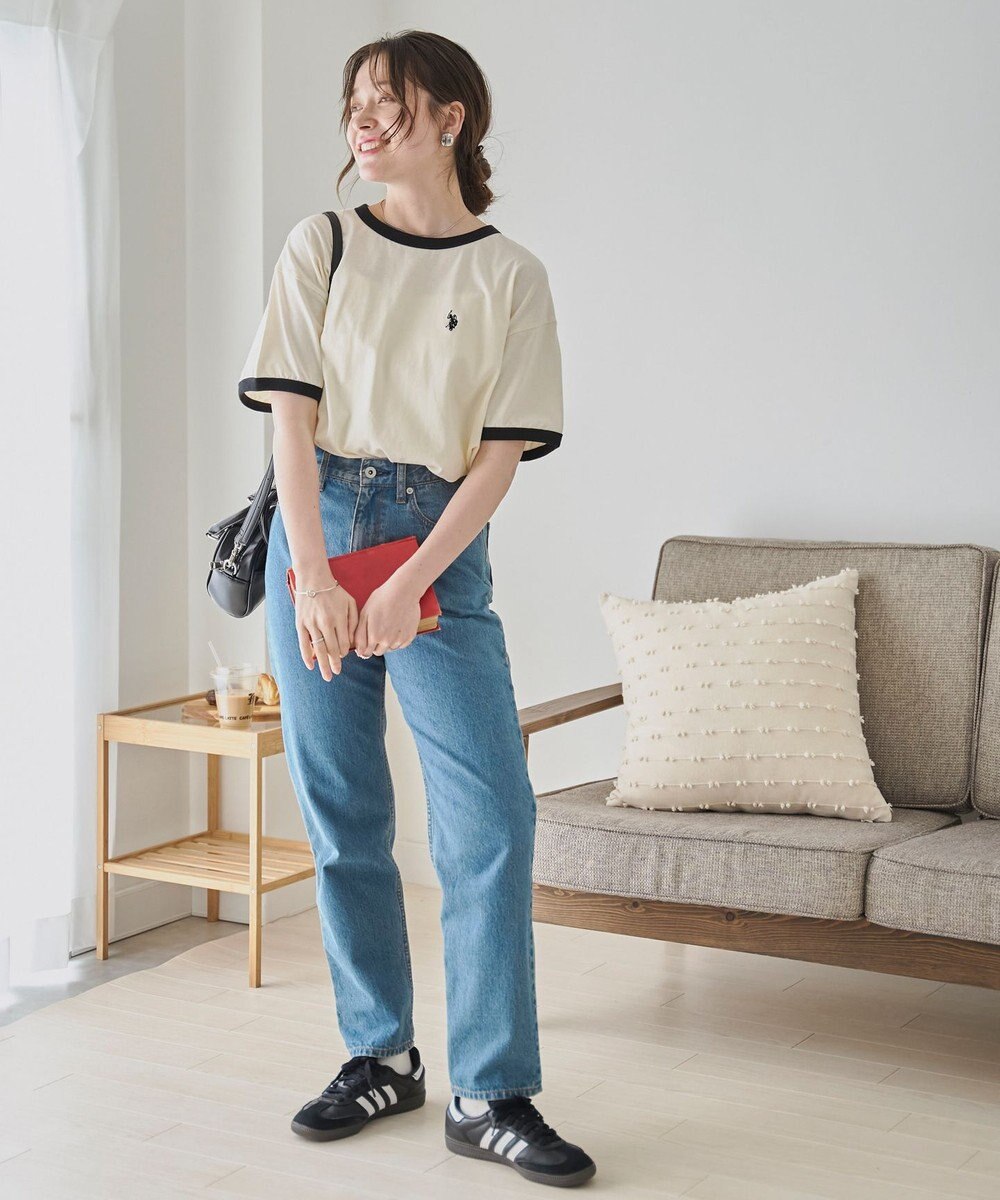 WEGO 【洗える/綿100%】USPOLOワンポイントTシャツ 