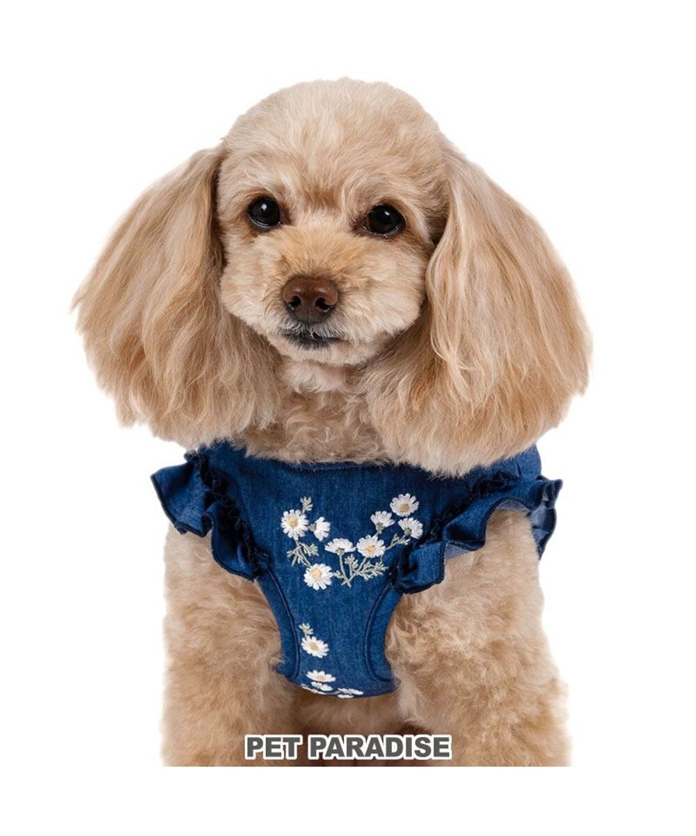 PET PARADISE ペットパラダイス デニムフリルハーネス Ｓ 