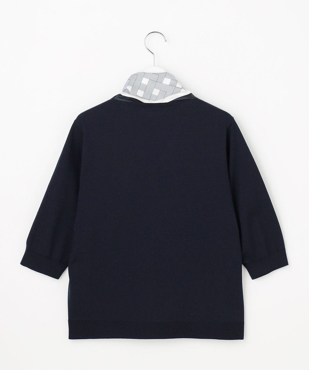 J.PRESS LADIES S 【2WAY・シーンレスに活躍】SCARF KNIT Vネック ニット 