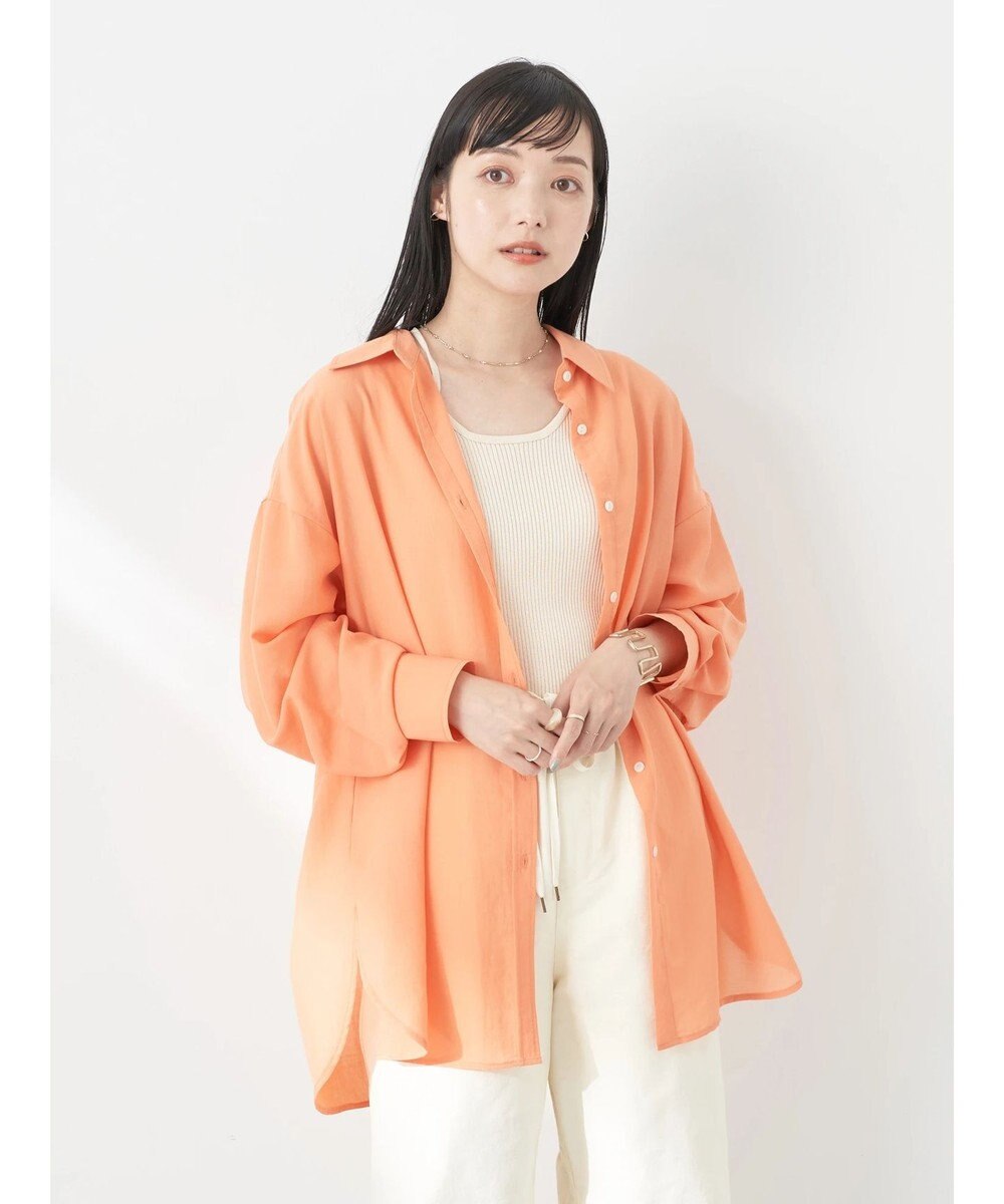 earth music&ecology シアーボーイズライクシャツ 