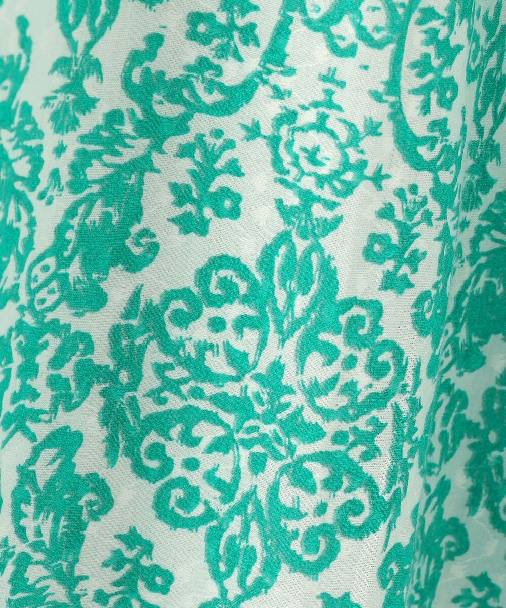 自由区 S ダマスクプリントエンブロイダリー ワンピース 