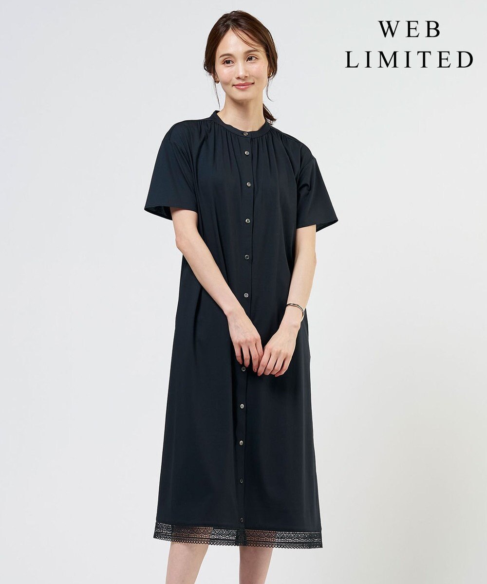 J.PRESS LADIES 【WEB限定】プレーティングジャージー ワンピース 